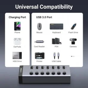 Фото: USB-хаб UGREEN CM481 Grey (90307) № 5 | KTC