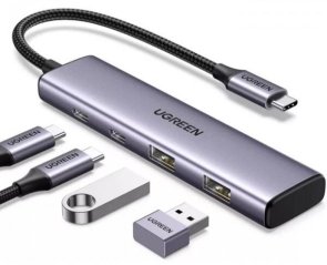 USB-хаб UGREEN CM473 Gray (15395)