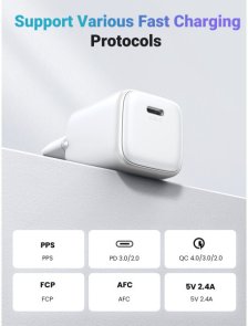 Зарядний пристрій UGREEN X512 GaN PD 20W White (55554)