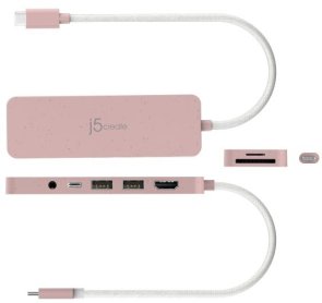 USB-хаб J5create JCD373ER-N Red