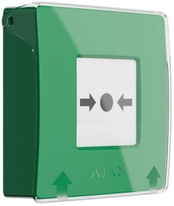 Тривожна кнопка Ajax ManualCallPoint Jeweller Green (44794)
