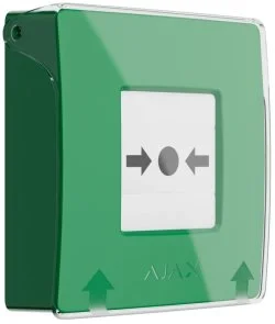 Фото: Тривожна кнопка Ajax ManualCallPoint Jeweller Green (44794) № 2 | KTC