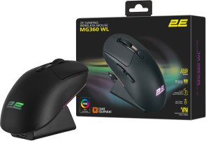 Миша 2E MG360 WL/BT/USB Black (2E-MG360UB-WL)