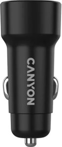 Автомобільний зарядний пристрій Canyon OnDrive 24 24W Black (CNE-CCABR2AA)