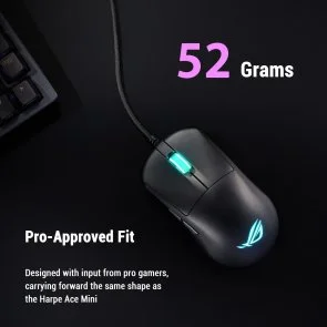 Фото: Миша ASUS ROG Harpe Mini Core USB Black (90MP04D0-BMUA00) № 8 | KTC