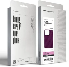 Фото: Чохол ArmorStandart for Apple iPhone 14 Pro - LikeCarbon MagCase Purple (ARM69204) № 5 | KTC