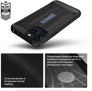 Фото: Чохол ArmorStandart for Apple iPhone 13 Pro - Panzer Black (ARM70796) № 6 | KTC