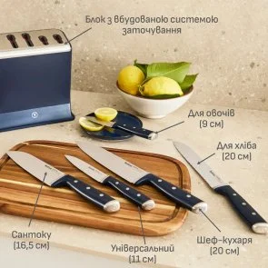Фото: Набір ножів Tefal Ever Sharp Pro 6pcs Blue (K297S644) № 8 | KTC