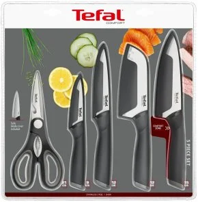 Фото: Набір ножів Tefal Comfort 5pcs Black (K2215S55) № 7 | KTC