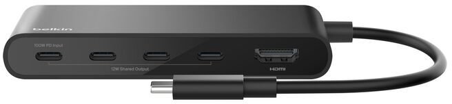 USB-хаб Belkin 5in1 Multiport Dock Black (AVC021HQBK)
