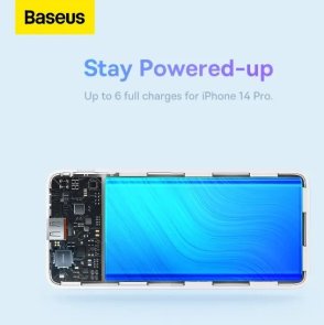 Батарея універсальна Baseus Airpow 10000mAh 20W White (PPQD090002)