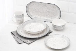 Фото: Тарілка Ardesto Siena 19cm White/Gray (AR2919SW) № 5 | KTC