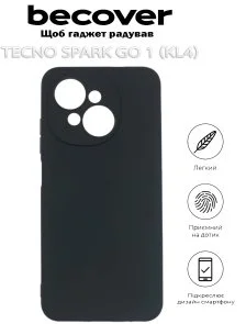 Фото: Чохол BeCover for Tecno Spark Go 1 KL4 - Black (712753) № 5 | KTC