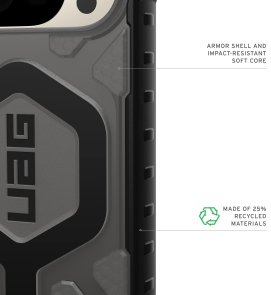 Чохол UAG for Google Pixel 10 Pro - Pathfinder Clear MagSafe Ash (614469113140)