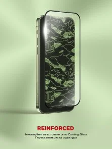 Фото: Захисне скло ArmorStandart for Apple iPhone 16 Pro Max - Corning Black Icon (ARM79555) № 3 | KTC