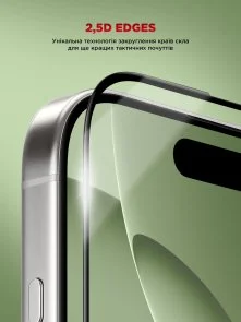 Фото: Захисне скло ArmorStandart for Apple iPhone 16 Pro Max - Corning Black Icon (ARM79555) № 10 | KTC