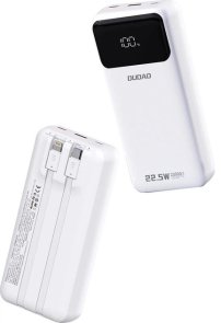 Батарея універсальна Dudao K15 Pro 20000mAh 22.5W White (6977196682447)