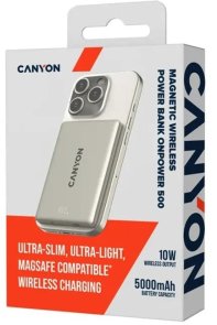 Батарея універсальна Canyon On Power 500 5000mAh 20W with MagSafe 15W Star Grey (CNS-CPB500G)
