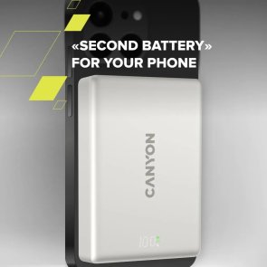 Батарея універсальна Canyon On Power 511 10000mAh 20W with MagSafe 15W Black (CNS-CPB511B)