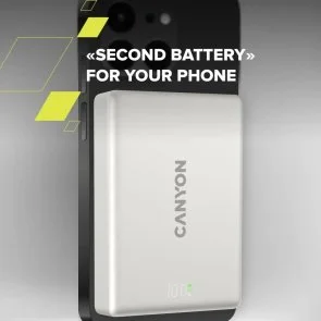 Фото: Батарея універсальна Canyon On Power 511 10000mAh 20W with MagSafe 15W Star Grey (CNS-CPB511G) № 11 | KTC