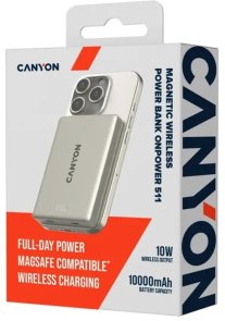 Батарея універсальна Canyon On Power 511 10000mAh 20W with MagSafe 15W Star Grey (CNS-CPB511G)