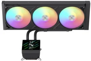 Фото: Система рідинного охолодження Gamemax GLACIER 360 LCD BK № 3 | KTC