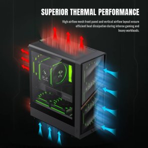 Корпус Gamemax Aeris 330 MB Black with window (AERIS 330 MB)