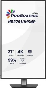 Фото: Монітор iiyama ProGraphic HB2701UHSNP-B1 Black - 27" IPS / 3840×2160 / 60 Гц / Pivot / HAS № 2 | KTC