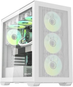 Корпус DARKFLASH DLX4000 Mesh White with window (DLX4000 MESH WHITE)