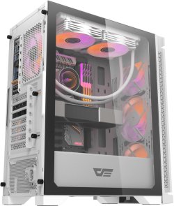 Корпус DARKFLASH DK361 White with window (DK361 WHITE)