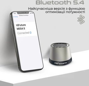 Гучномовець для смартфона з функцією бездротової зарядки HiFuture mega-s.black