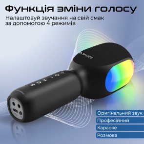 Мікрофон Promate Vocalmic, Black