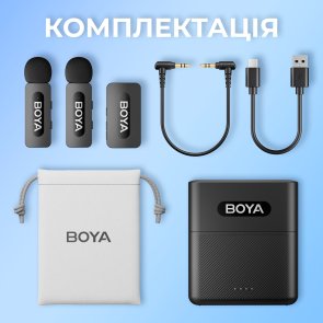 Радіосистема BOYA BY-V35 TRS for camera Black
