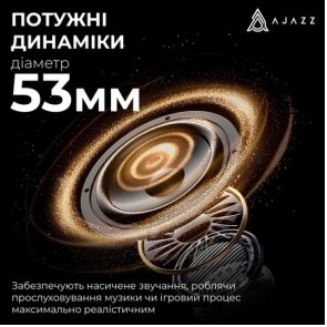 Гарнітура Ajazz AHM08 Max WL/BT Purple/White/Blue (AHM08-MAX-PWB)