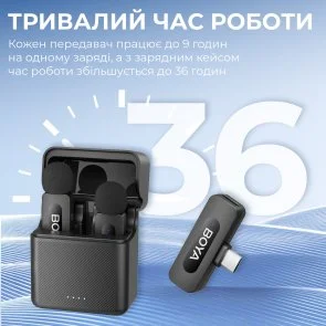 Фото: Радіосистема BOYA BY-V30 Type-C Black № 8 | KTC