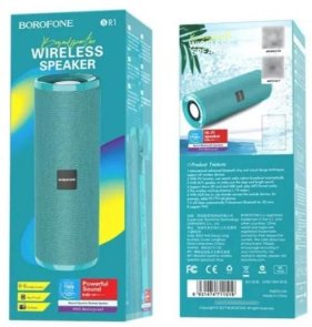 Портативна колонка BOROFONE BR1 Beyond Peacock Blue (6931474711519)