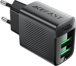 Зарядний пристрій Acefast A86 2.4A Black (6974316283270)