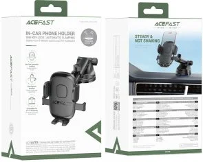 Фото: Кріплення для мобільного телефону Acefast D57 One-Key Lock Black (6974316284727) № 4 | KTC