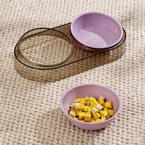 Годівниця подвійна кольорова Me&Pet Фіолетова (NMP28-3)