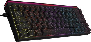 Клавіатура, Ajazz NK68 Red Switch Side Contour ENG/UKR USB, Black ( Gaming )