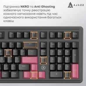 Фото: Клавіатура Ajazz AK980 Red Switches USB Black/Red (AK980-R-BR) № 11 | KTC