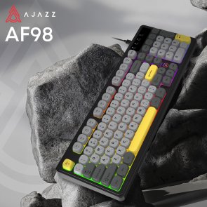 Клавіатура Ajazz AF98 USB Black/Gray/Yellow (AF98-BGY)