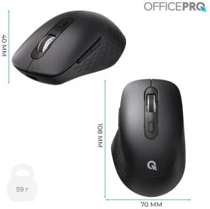 Фото: Миша OfficePro M265B Wireless Black № 12 | KTC