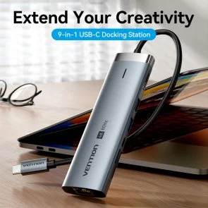 Фото: USB-хаб Vention Hub 9-in-1 100W (TGVHB) № 2 | KTC