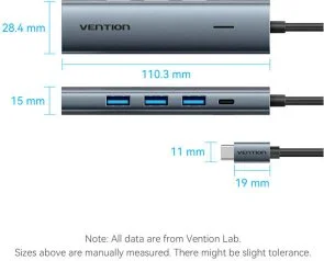 Фото: USB-хаб Vention 5 Port Black (TGZHB) № 9 | KTC