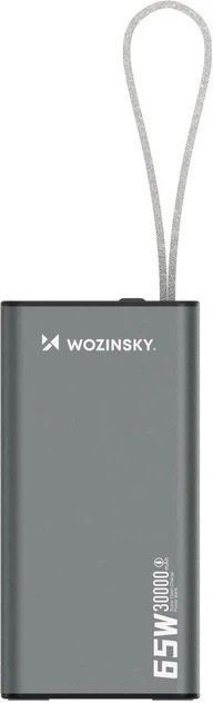Батарея універсальна Wozinsky K65 30000mAh 65W Grey (5907769364457)