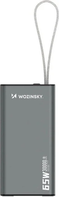 Фото: Батарея універсальна Wozinsky K65+ 30000mAh 65W Grey (5907769364457) № 5 | KTC