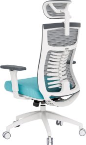 Крісло OfficePro Balance OC550-W-DG-BL White/Dark Gray/Blue