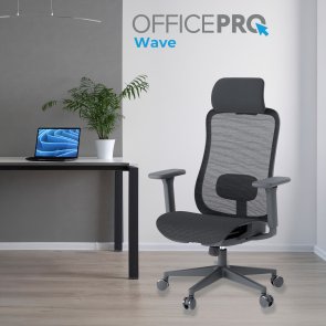 Крісло OfficePro Wave OC670 Black (OC670-B-B-B)