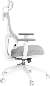 Крісло OfficePro Elegant OC600 White/Light Gray (OC600-W-LG-LG)